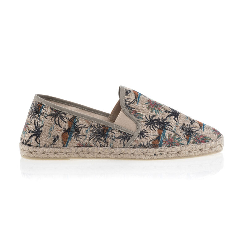 Beige espadriller med tausåler for menn