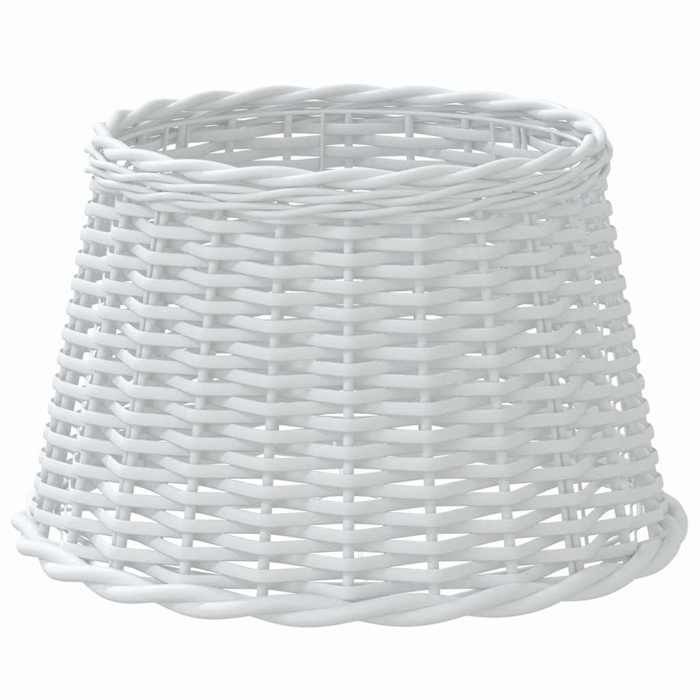 Abat-jour - vidaXL - Blanc - Ø45x28 cm - Osier - Support en fer