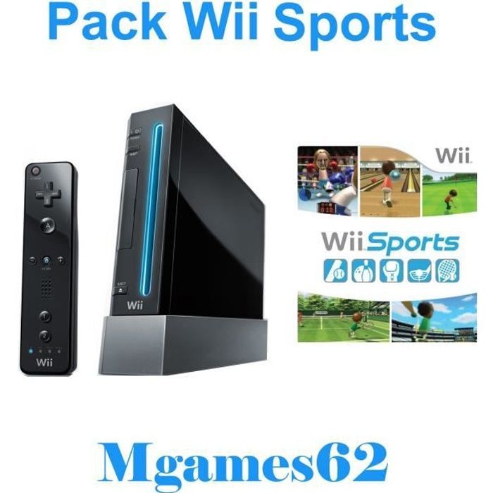 Console Nintendo Wii Noire - Wii Sports Pack - Nintendo - Sans fil - Collector