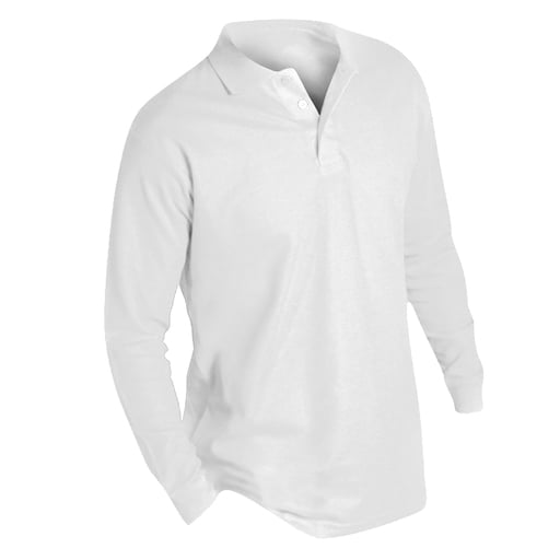  Sols Winter II effen polo met lange mouwen