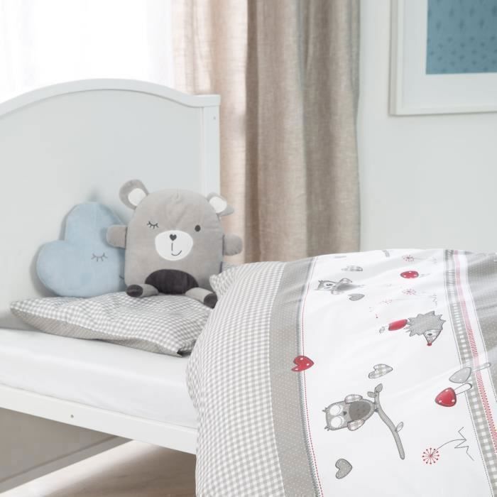 Lit bébé évolutif - 70 x 140 cm - ROBA - ADAM ET EULE - Avec accessoires - Blanc