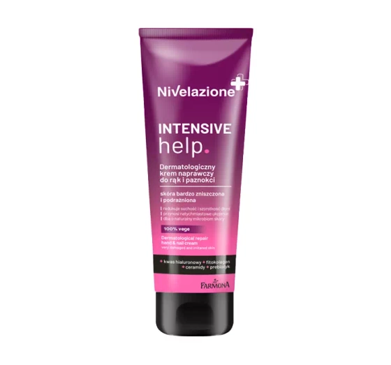 Nivelazione Intensive Help wegański dermatologiczny krem naprawczy do rąk i paznokci 100ml