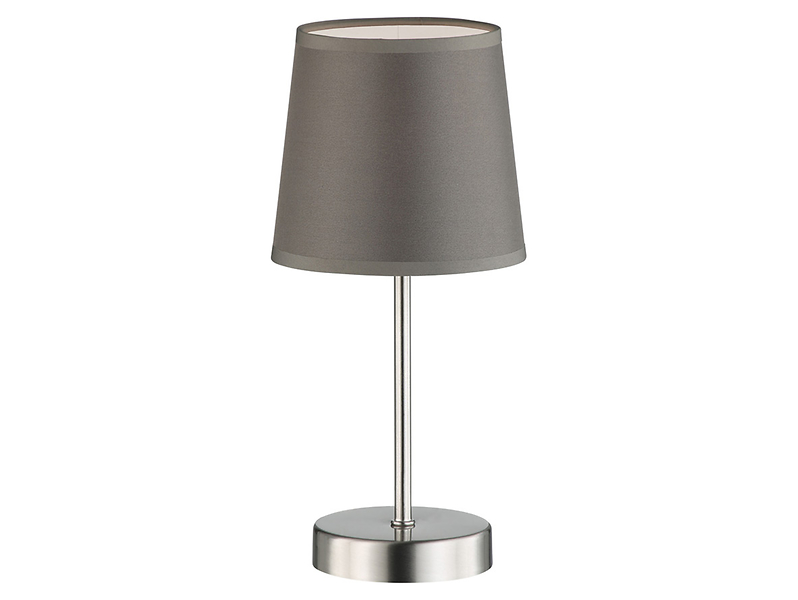 Lampa stołowa Cesena tkaninowa brązowa