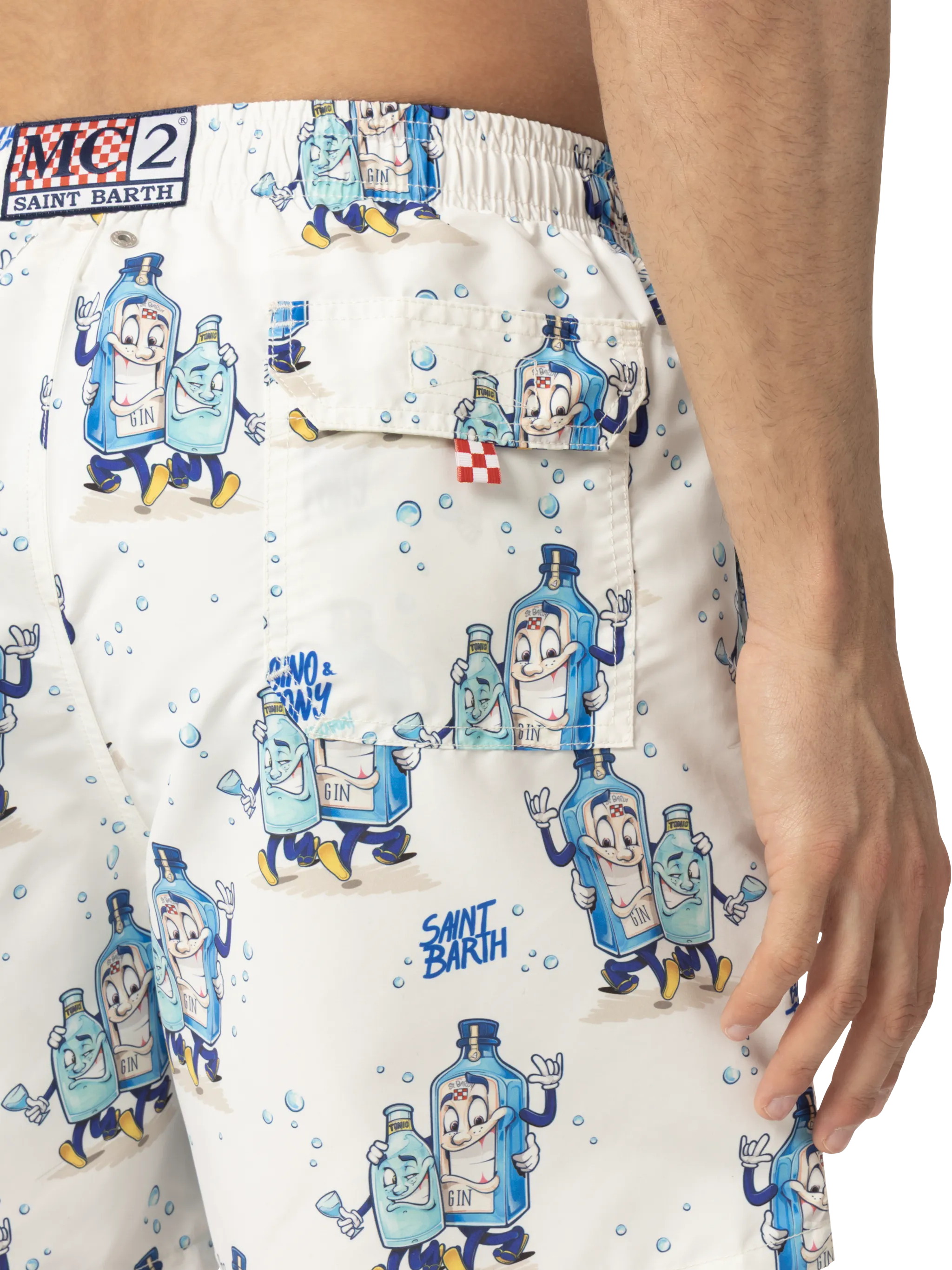 Gustavia midi-badpak met cocktailprint | CRYPTOPUPP