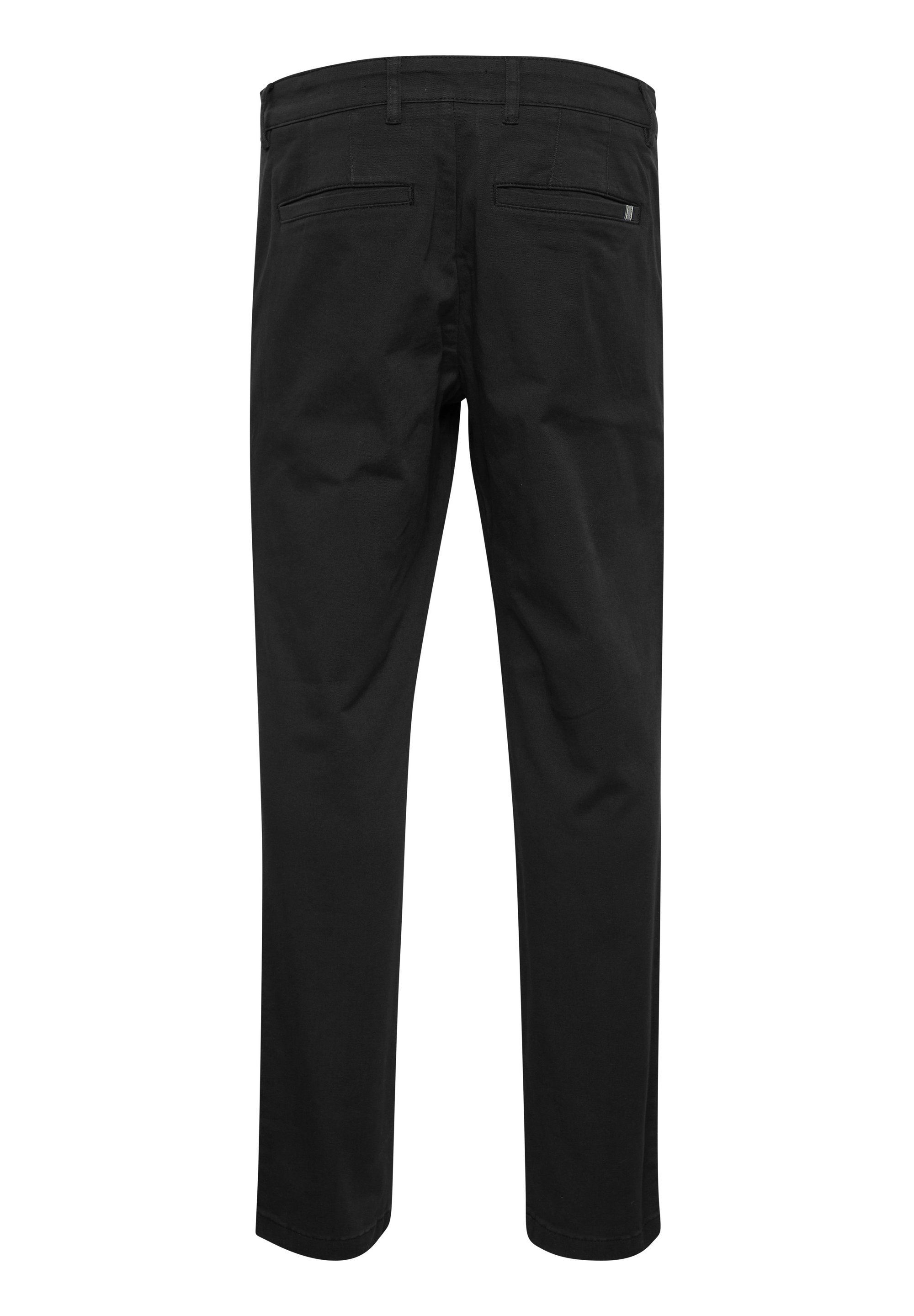 Calças SDERICO REGULAR FIT sólidas - preto puro