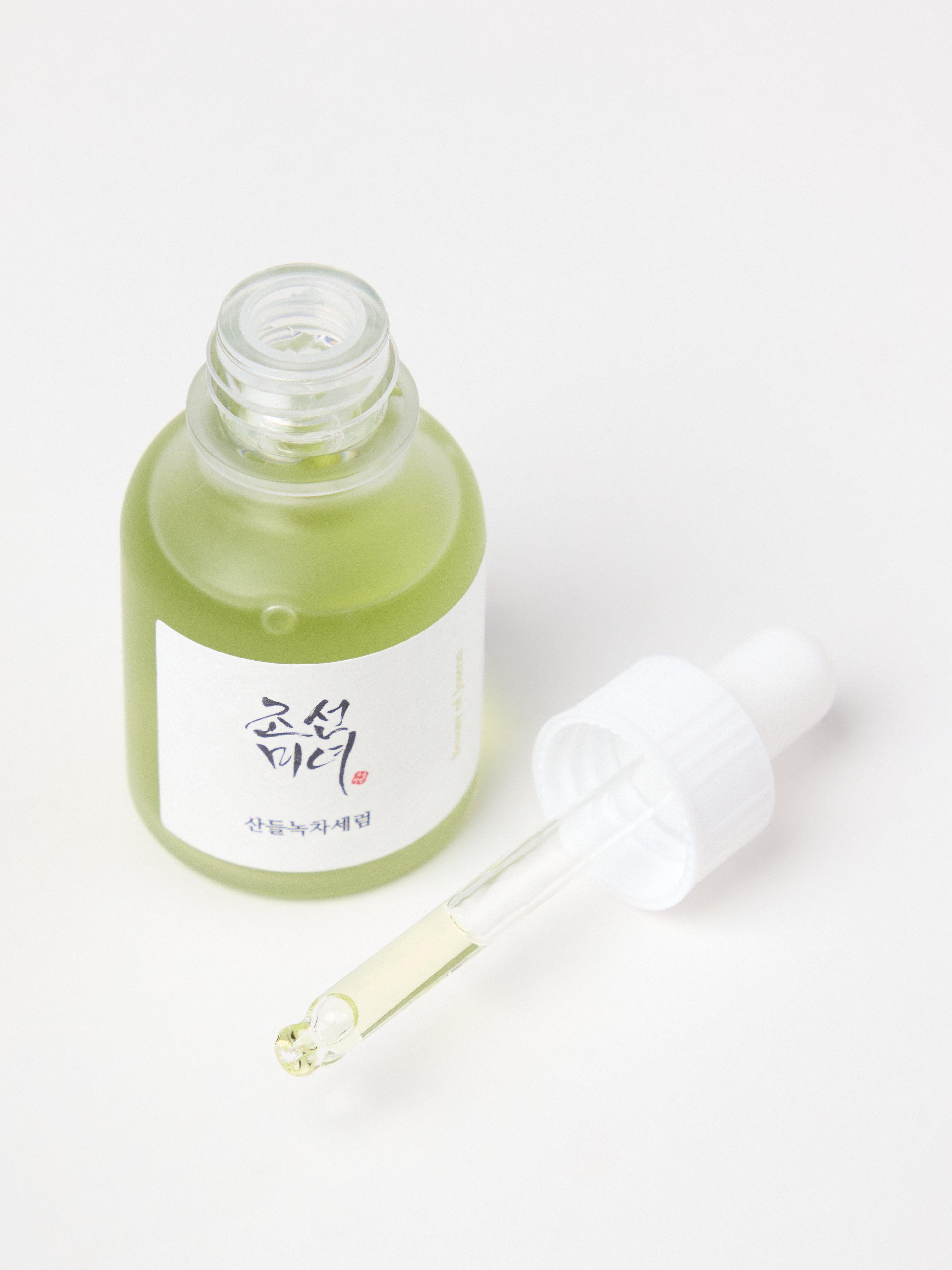 Suero calmante Belleza de Joseon: Té verde, pantenol. Sin color.