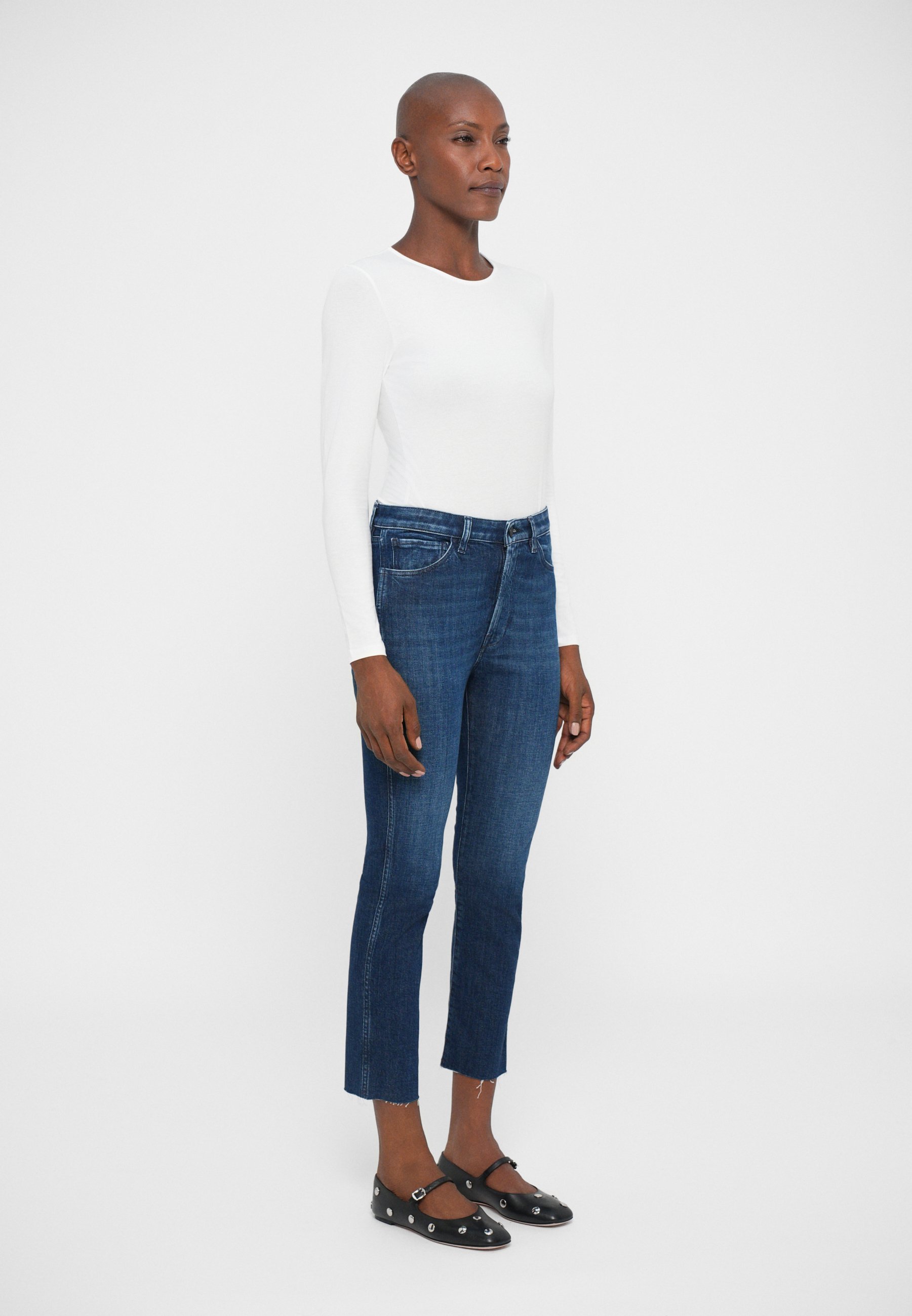 3x1 STRAIGHT AUTHENTIC CROP - Slim fit jeans - dark blue