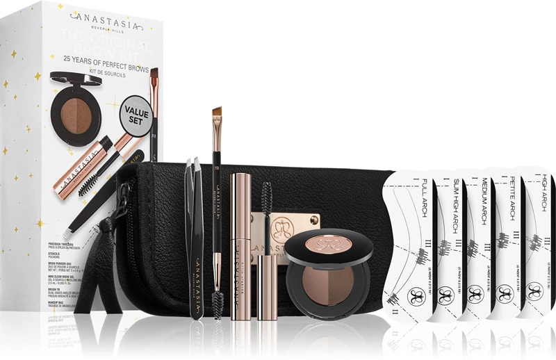 Darilni set za obrvi Anastasia Beverly Hills OG, barva ebenovina
