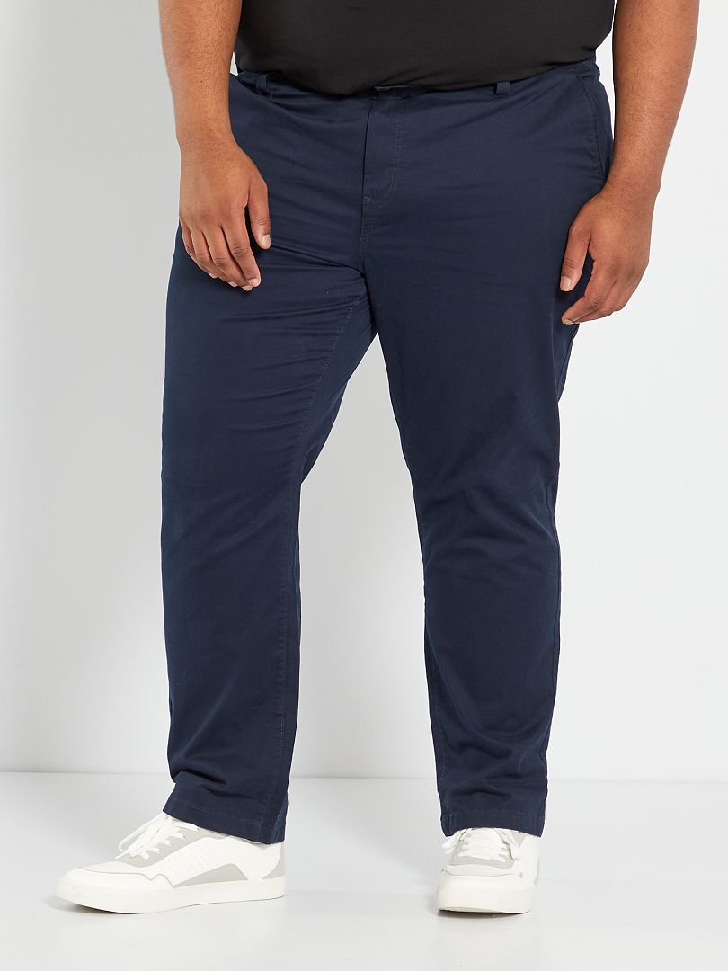Calça chino reta L30 - azul