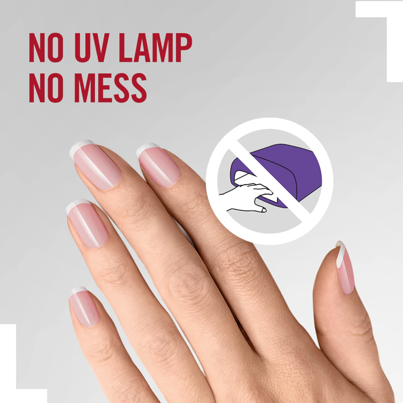 Esmalte Rimmel Super Gel Step 2 com glitter para um brilho intenso.