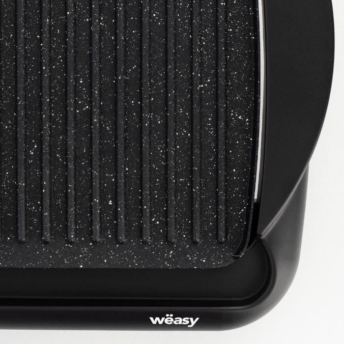 Plancha WEASY - STO52 - Surface Cuisson 52x27cm - Température réglable - Revêtement anti-adhésif - 2000W