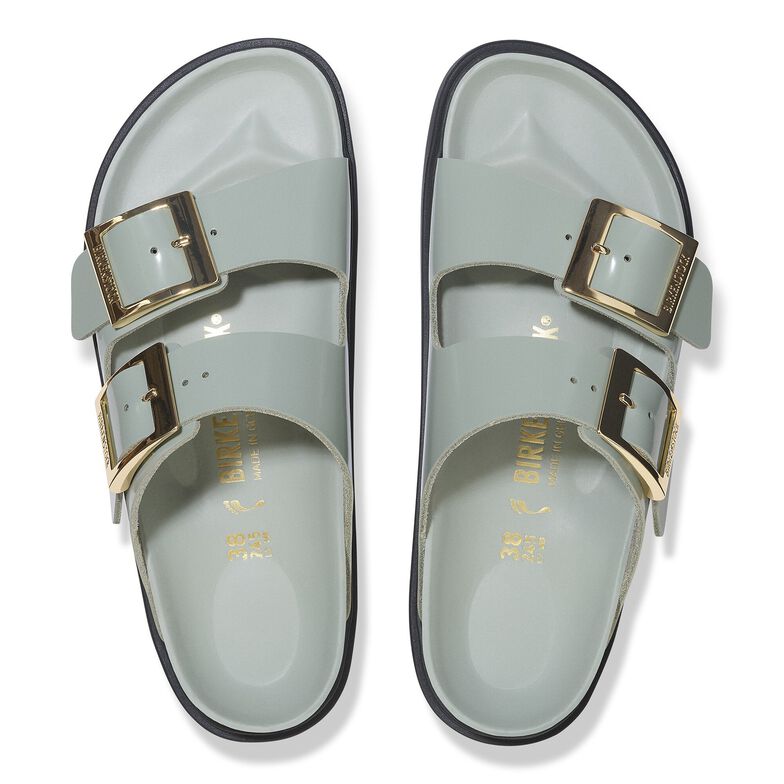 Arizona Droplet Buckle Pelle naturale vernice - High-Shine Pure Sage High-Shine Pure Sage