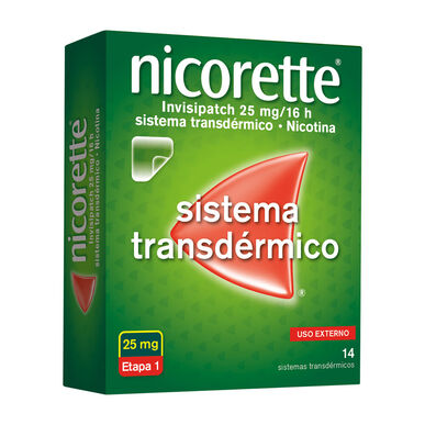 Nicorette Invisipatch 25 mg/16 ur transdermalni sistem nikotin 14 obližev