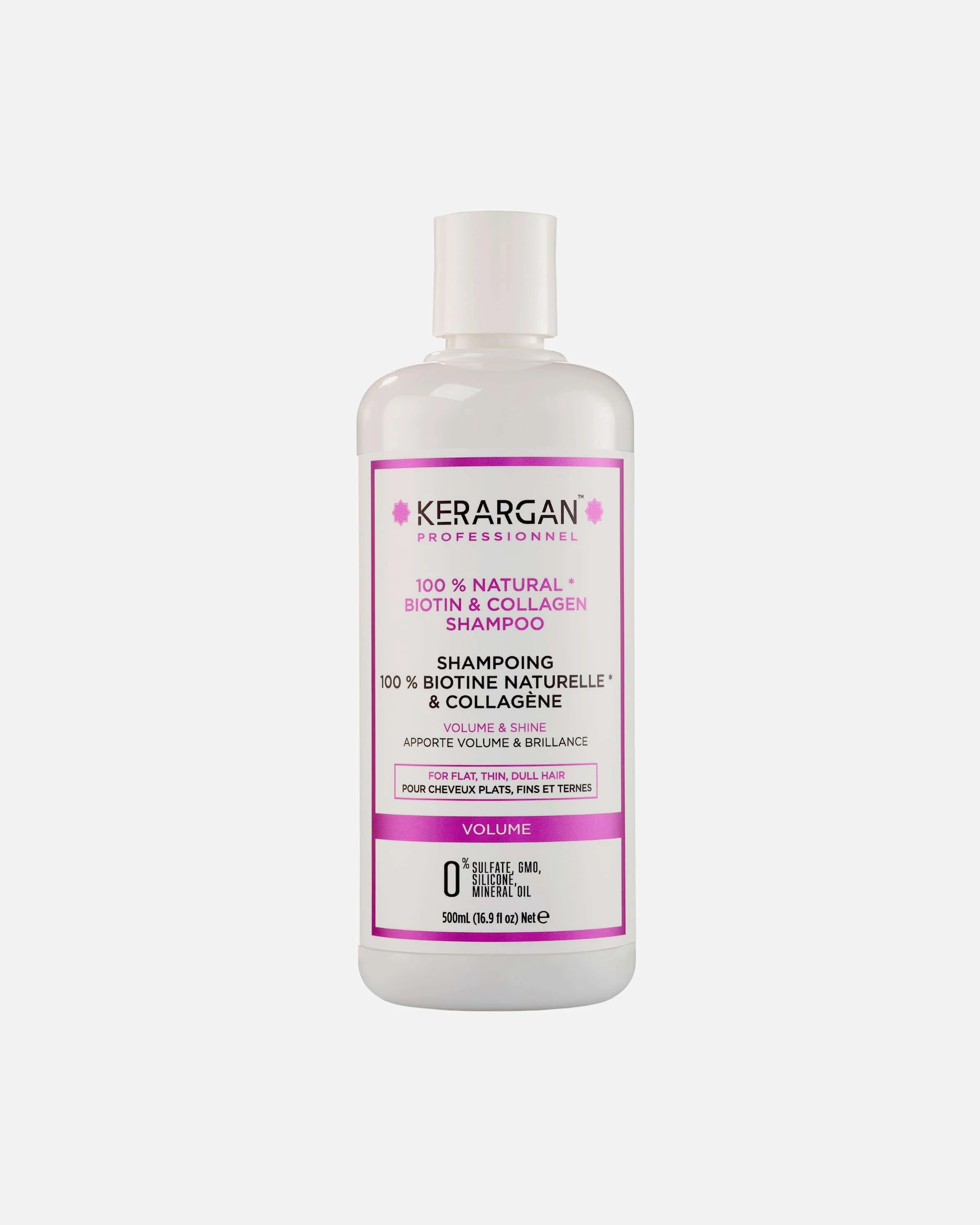 Kerargan Kerargan - Shampoing Volumisant à la Biotine & Collagène - Fortifie et Hydrate