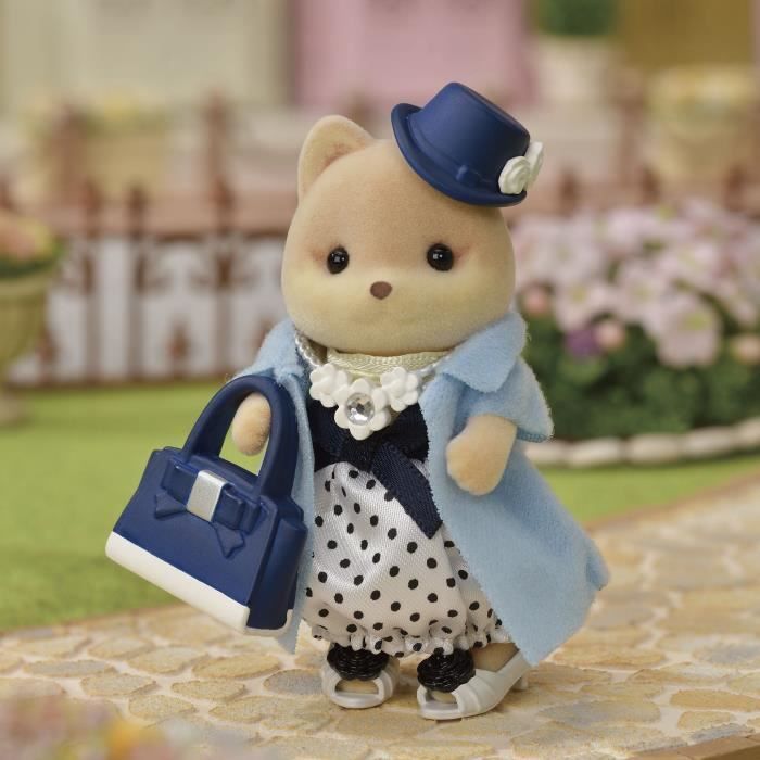 Statuette in miniatura - SYLVANIAN FAMILIES - La valigia alla moda e il cane caramello sorella maggiore