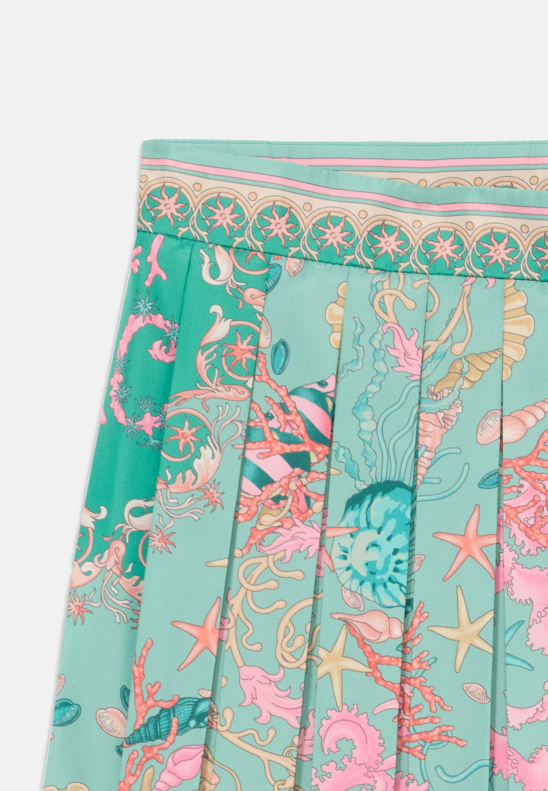 Versace UNDERWATER KIDS BAROCCO SKIRT - Minisukňa - zelená/viacfarebná