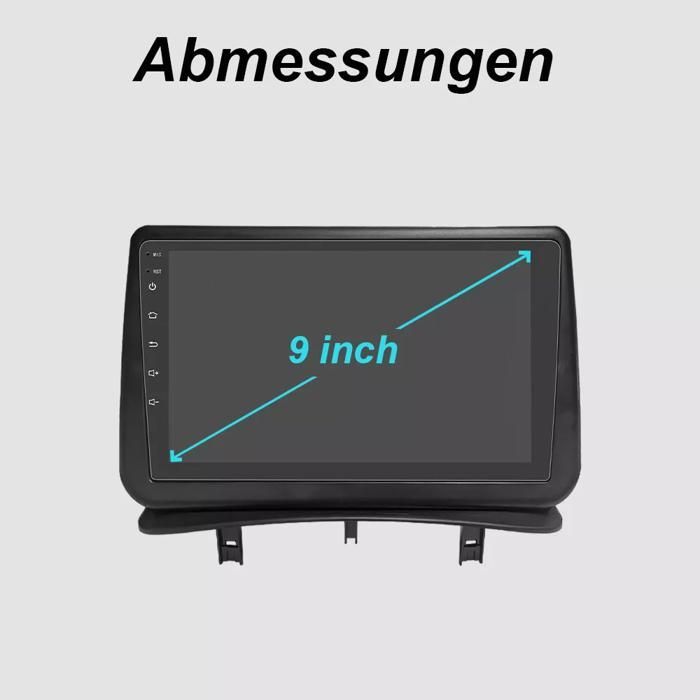 9-inch autoradio met CarPlay en GPS-navigatie voor Renault Clio 3 (2005-2014), Android 14