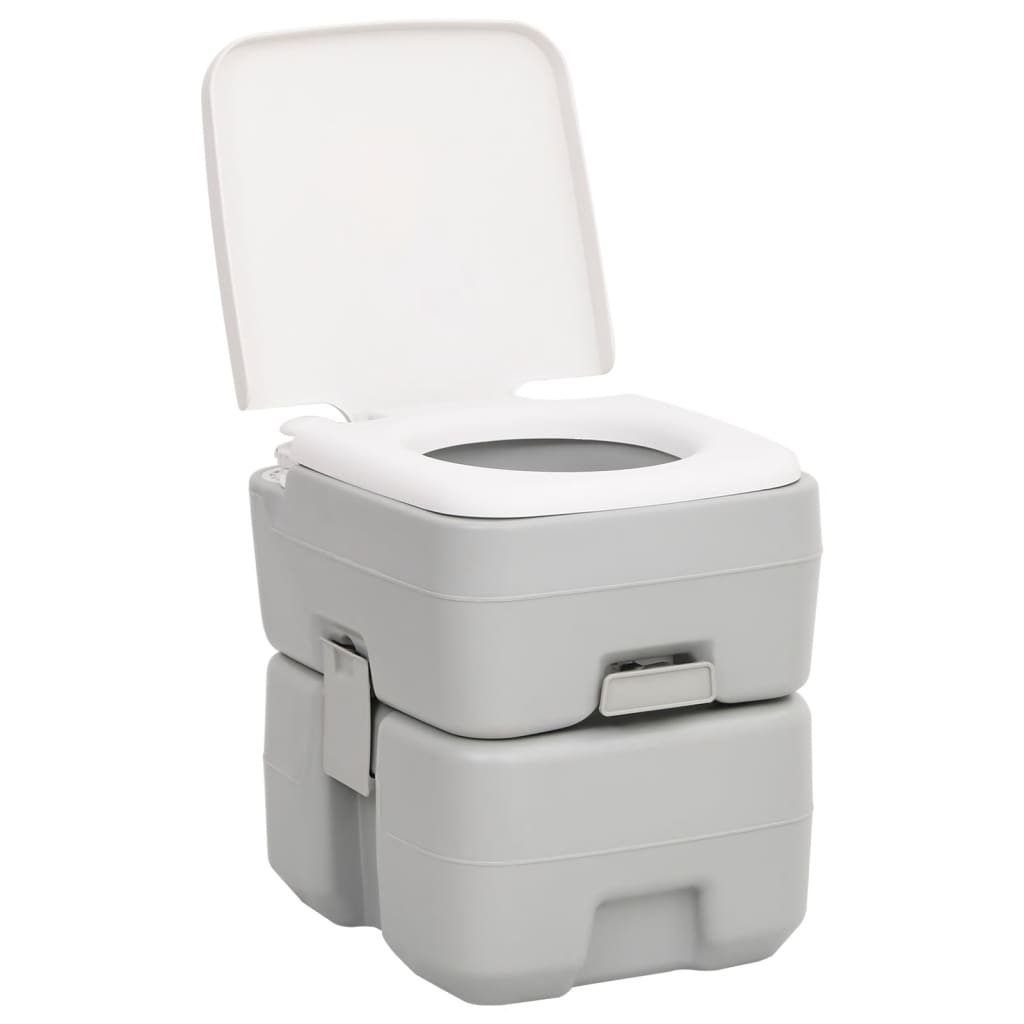  Vaso sanitário e reservatório de água para camping Vidaxl branco