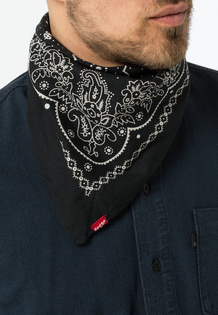 Levi's® PAISLEY BANDANA UNISEX - Foulard - Regular Black