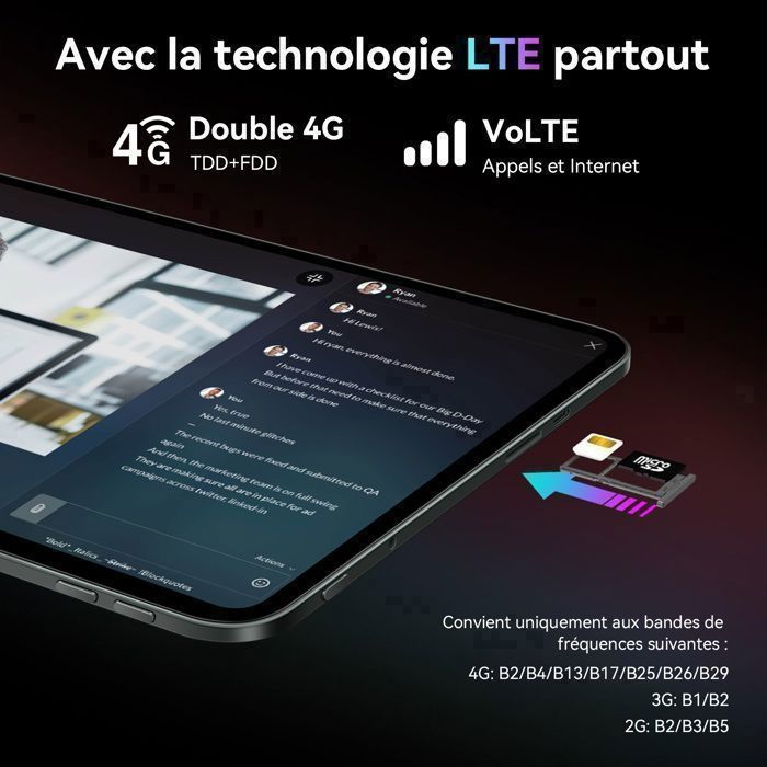 Tablette-Android 16-4G LTE-14