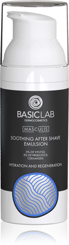 Emulsão pós-barba calmante BasicLab Dermocosmetics Masculis