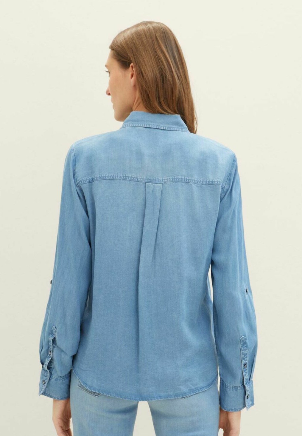 Halenka s knoflíky - black denim
