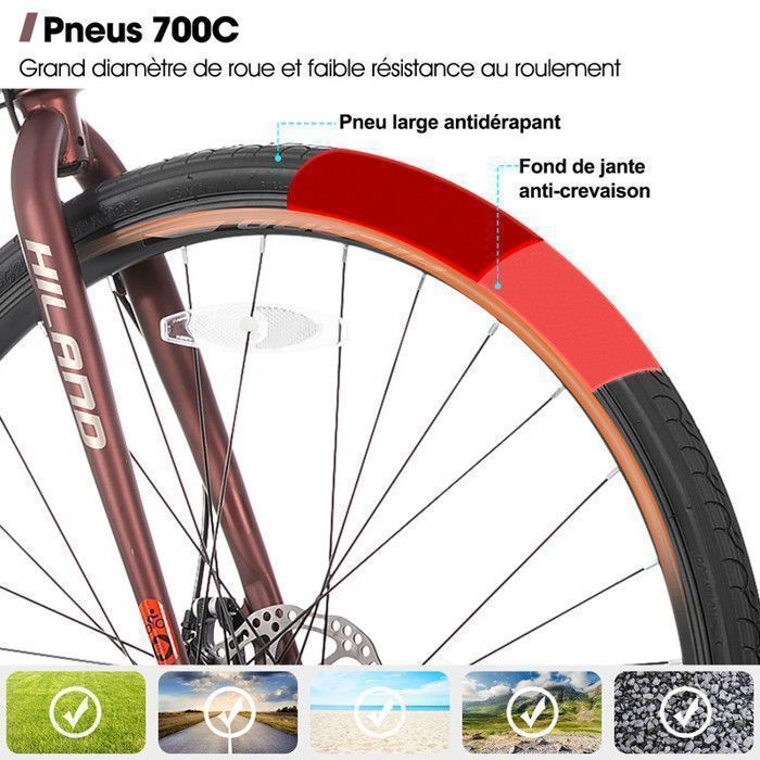 Hiland Vélo de route 28