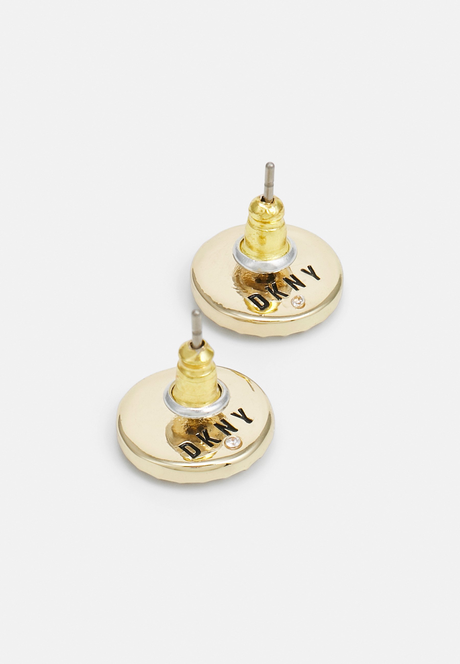 Boucles d'oreilles DKNY INLAY STUD - noires et dorées