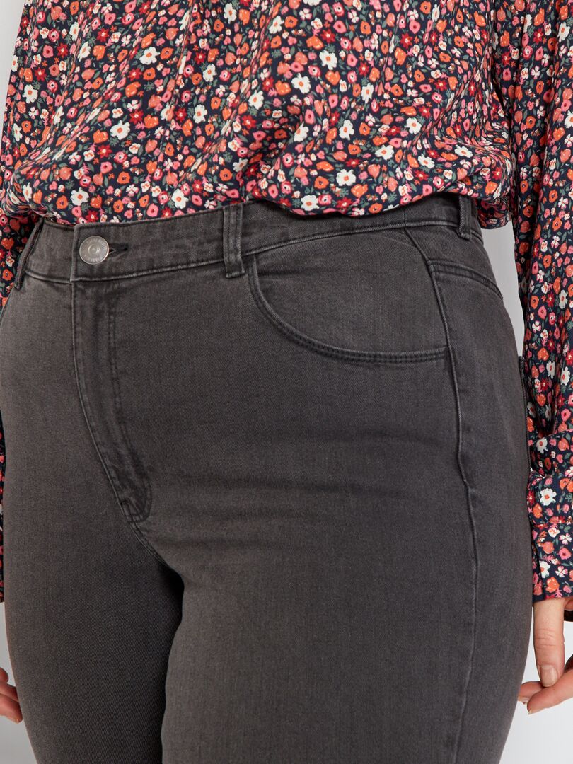Pantalones vaqueros ajustados elásticos - 30L - NEGRO
