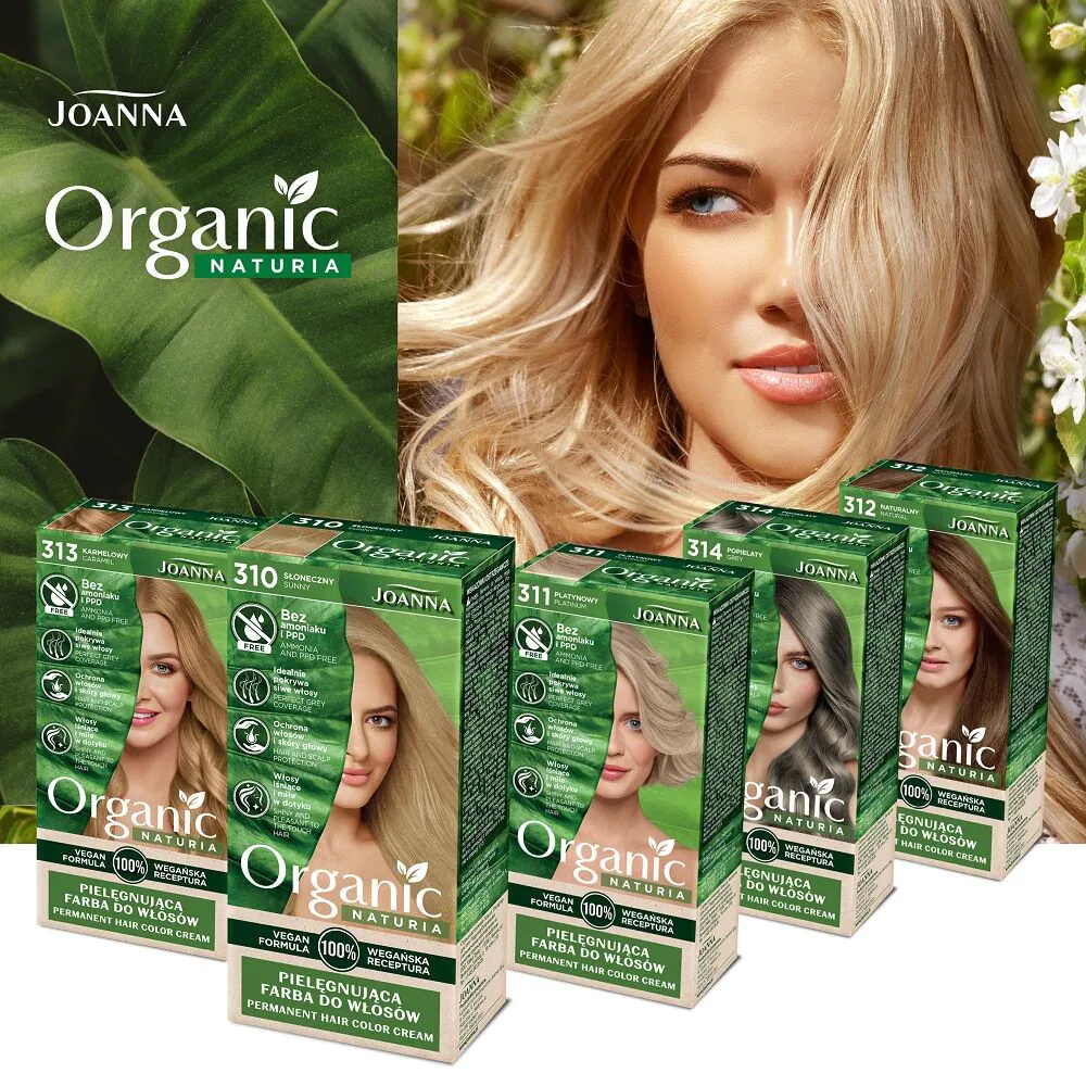 Joanna Naturia Organic Vegan Farba do włosów Platynowy 311