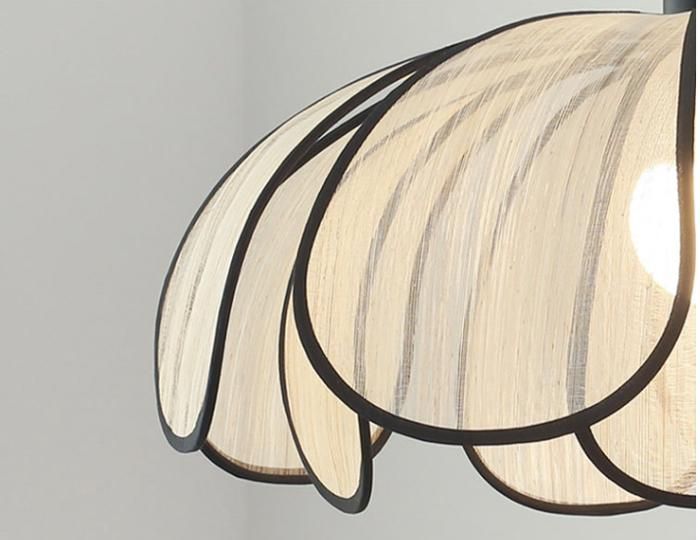 Lampe à pétales simple-lustre-style rétro simple européen-sens artistique haut de gamme-convient aux chambres, salons, etc-50CM