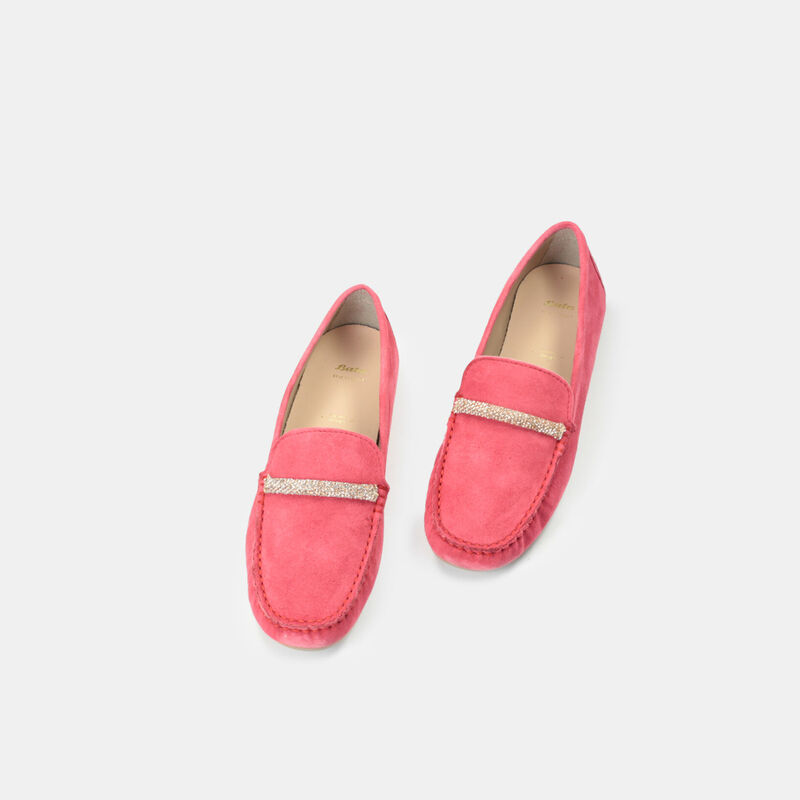 Suède loafers voor dames