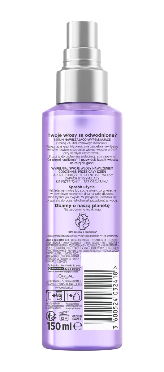 Elseve Hyaluron Plump Serum do włosów