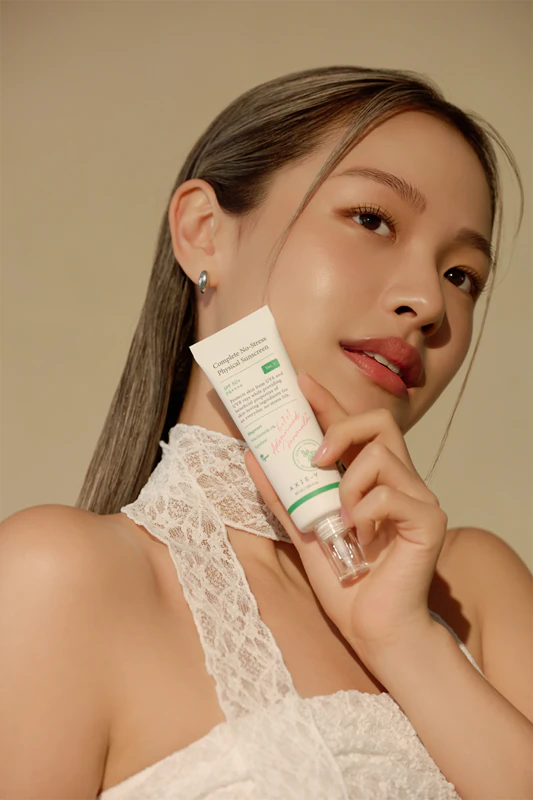 AXIS-Y 6+1+1 Fórmula Avançada Protetor Solar Físico Completo Sem Estresse Creme Facial Leve com Proteção FPS 50+