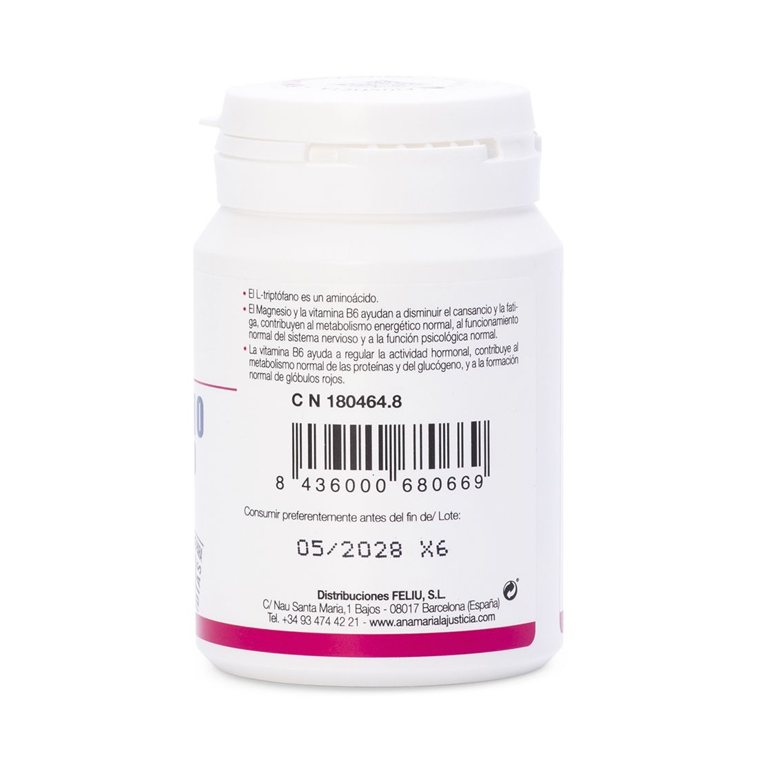 Triptofanas su magniu ir vitaminu B6 Vitaminai ir mineralai