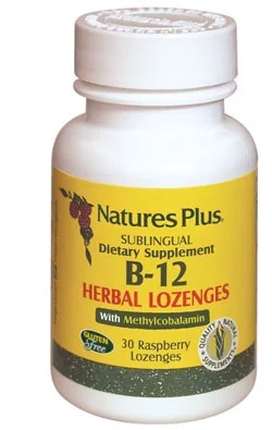 NATURES PLUS Nature's Plus Sublinguaal Voedingssupplement met Vitamine B12 30 Tabletten