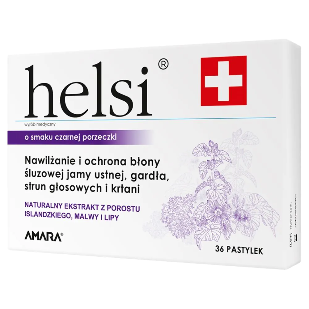Helsi, Pastylki do ssania, Smak czarnej porzeczki