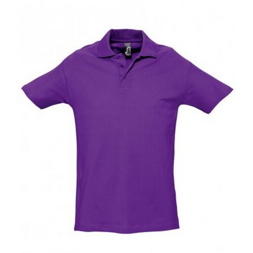  Tricou polo cu mânecă scurtă Sols Spring II, simplu, 100% bumbac premium