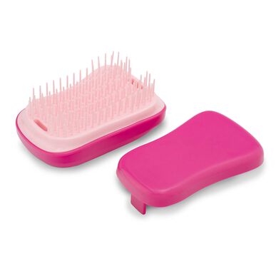 Cestovní kartáč na vlasy Beauty List Mini růžový s krytem 1 ks 1 ks