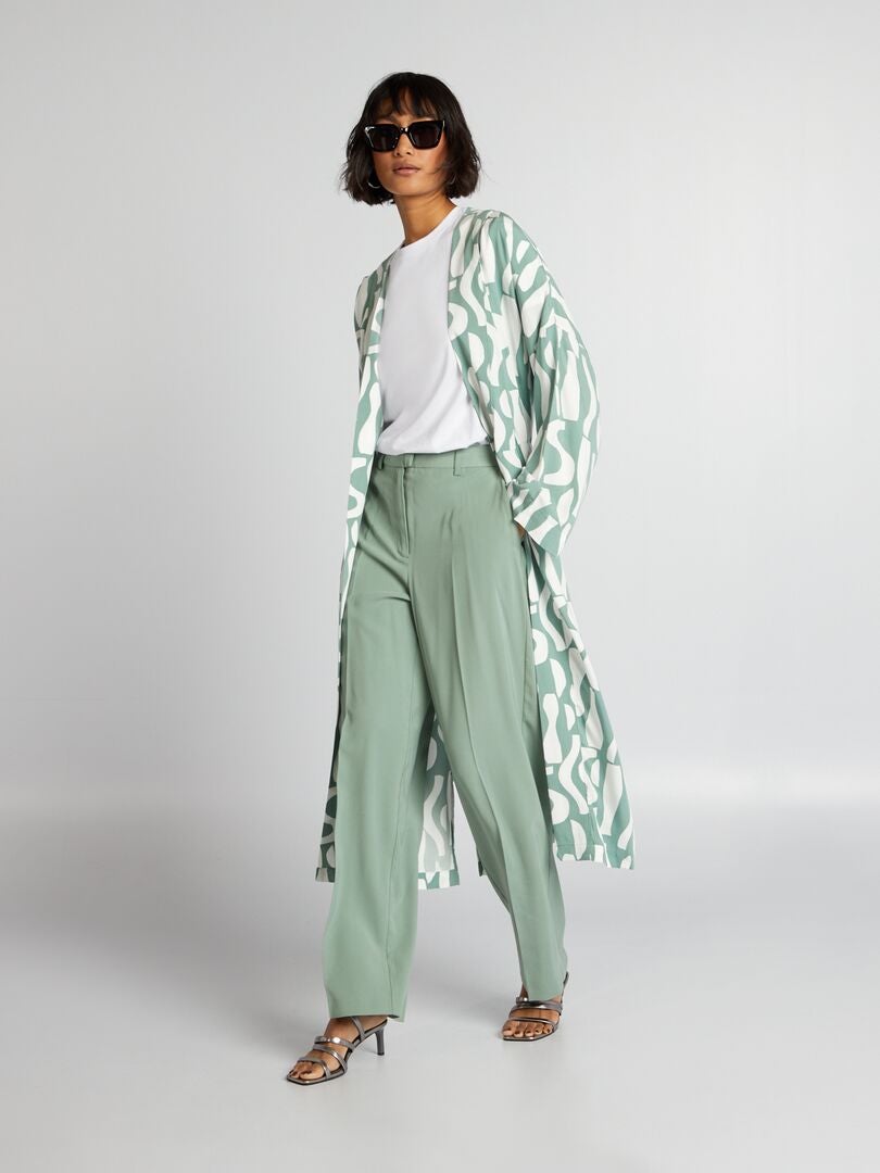 Kimono largo - VERDE