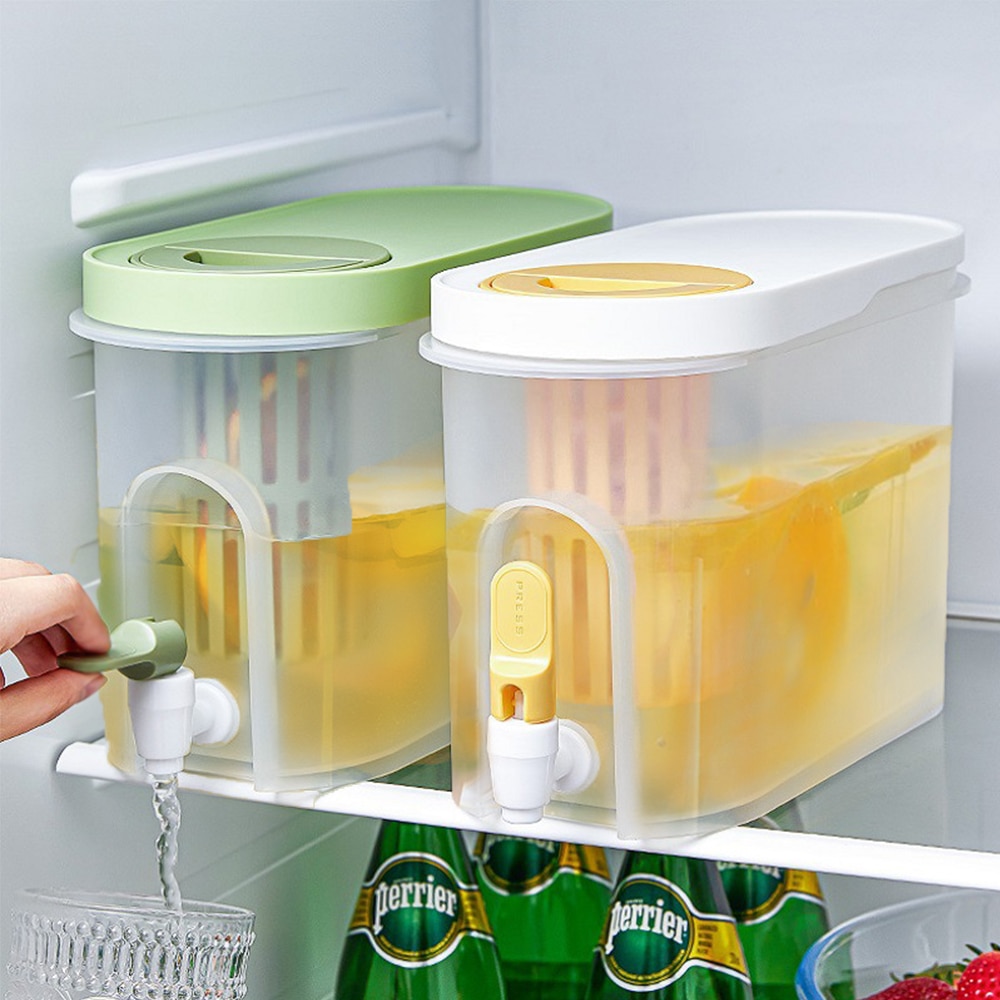 3,9-Liter-Kaltwasserflasche mit Zapfhahn, Zitronenflasche, Trinkgefäß für Küche, Eisgetränke, Früchtetee, Kaltwasserkrug für Outdoor-Camping