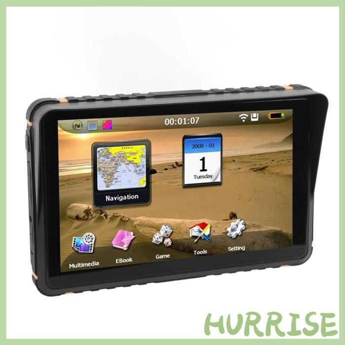 Navigatore GPS per moto, pianificazione del percorso, 256 MB, 16 GB, touchscreen da 7 pollici, dispositivo di navigazione GPS, per