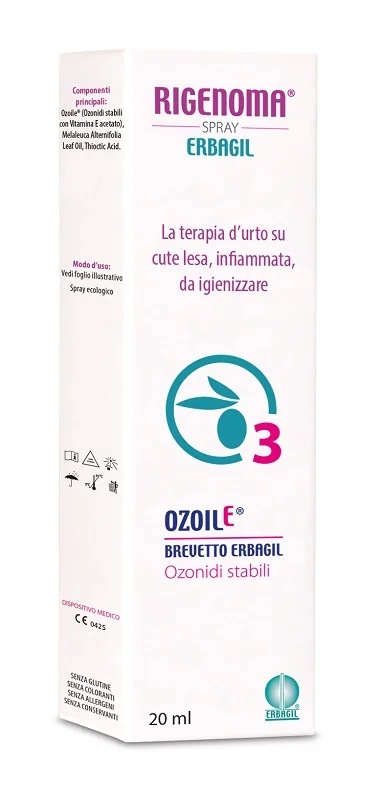 ERBAGIL Rigenoma spray para piel y mucosas inflamadas 20 ml
