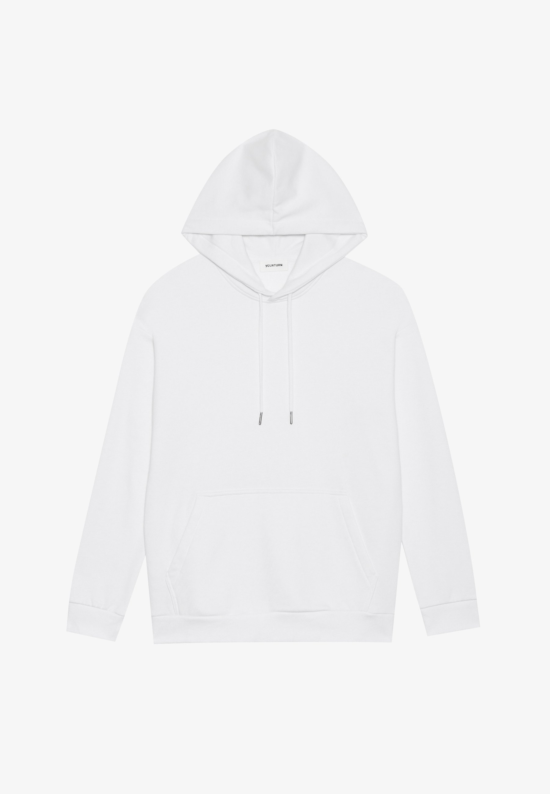 YOURTURN UNISEXE - Sweat à capuche - blanc