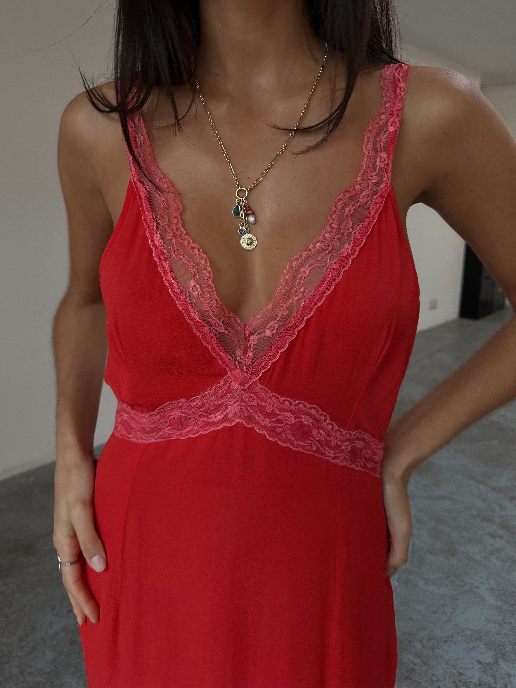 Never Fully Dressed CICI JURK - Maxi-jurk - rood