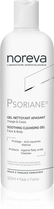 Noreva Psoriane nomierinošais tīrīšanas gels nomierinošs tīrīšanas gels jutīgai ādai