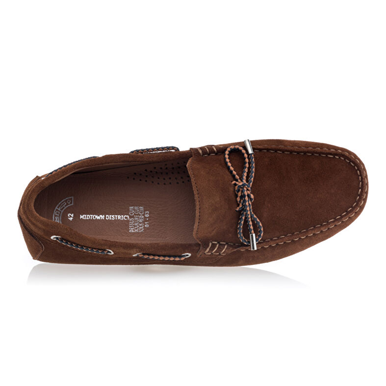 Brune loafers/båtsko til herre