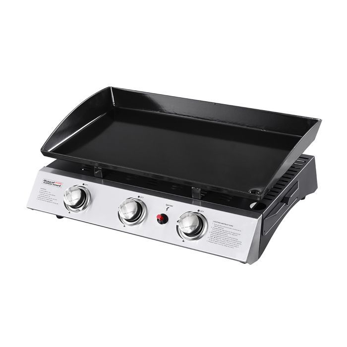 Plancha de gas Prato de 3 quemadores - Jardideco