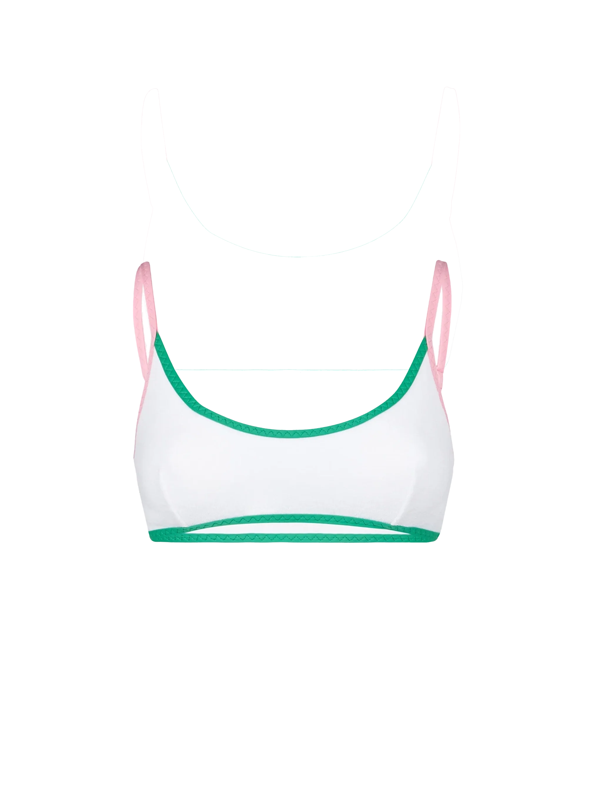 Maillot de bain brassière en éponge pour femme