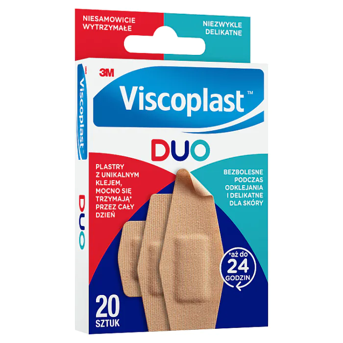 Viscoplast Duo, Zestaw plastrów, 3 Rozmiary